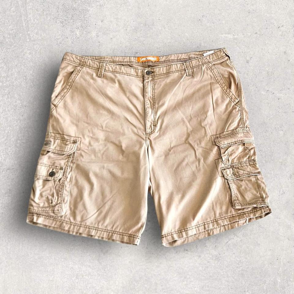 Vintage Lee Camel Brown Cargo Shorts - W48Cargo ShortsLizard Vintage Clothes