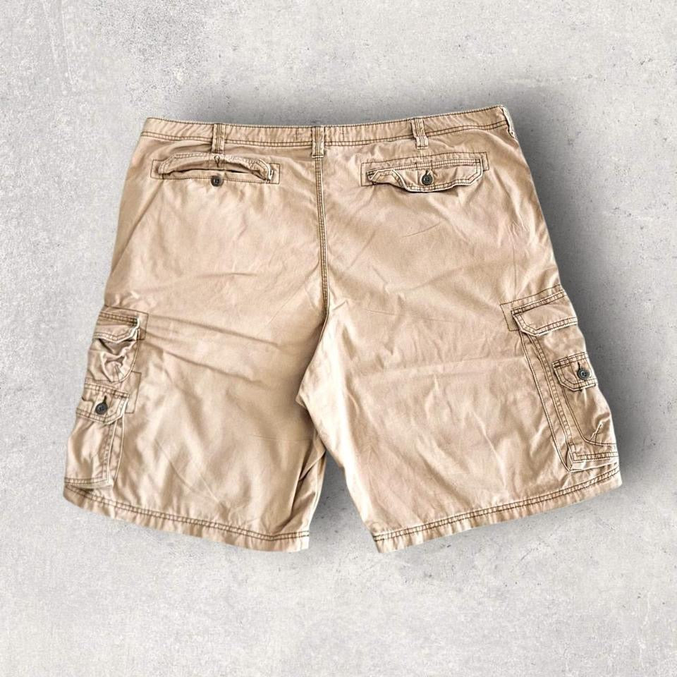 Vintage Lee Camel Brown Cargo Shorts - W48Cargo ShortsLizard Vintage Clothes