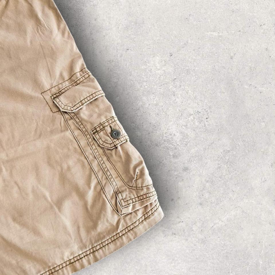 Vintage Lee Camel Brown Cargo Shorts - W48Cargo ShortsLizard Vintage Clothes