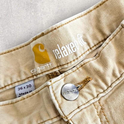 Carhartt Brown Short Workwear Pants - W36Cargo PantsLizard Vintage Clothes