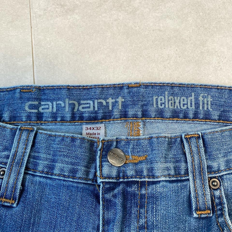 Carhartt Blue Jeans - 34x32Lizard Vintage ClothesJeans