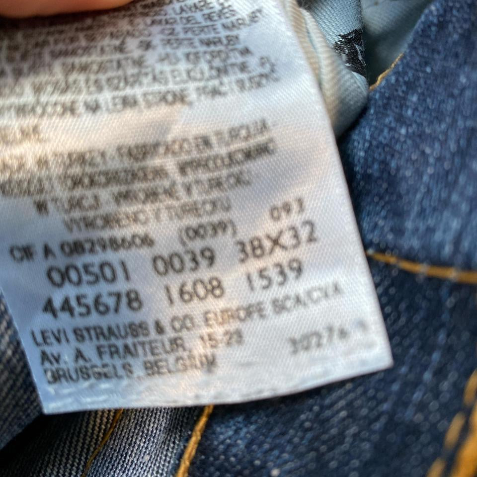 Levis 501 Navy Jeans - 38x32JeansLizard Vintage Clothes