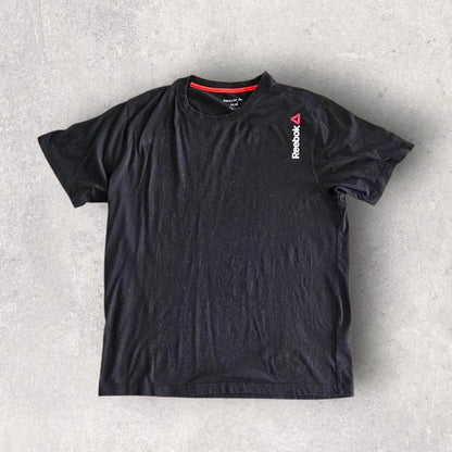 Reebok Black T-shirt L חולצת ריבוק שחורה וינטאג במידה לארג׳
