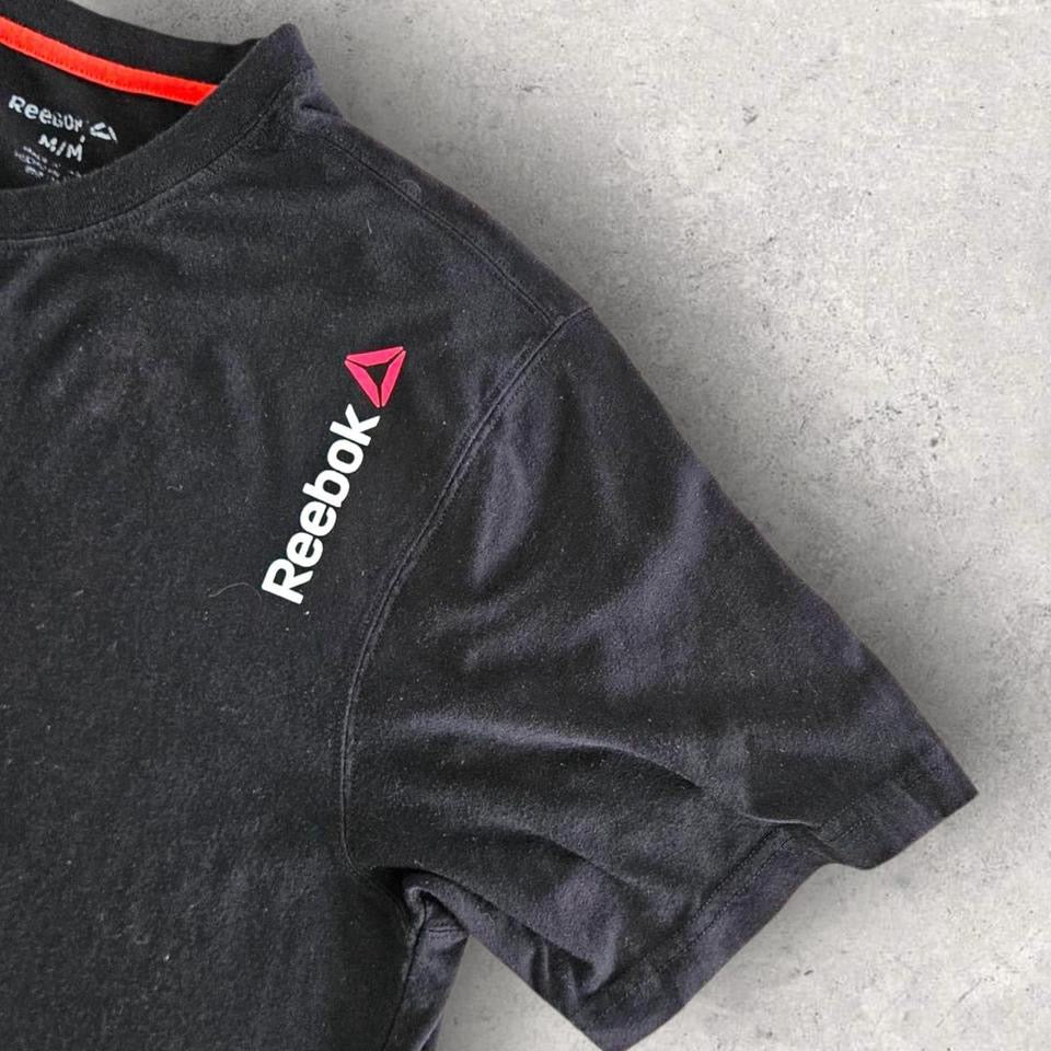 Reebok Black T-shirt L חולצת ריבוק שחורה וינטאג במידה לארג׳