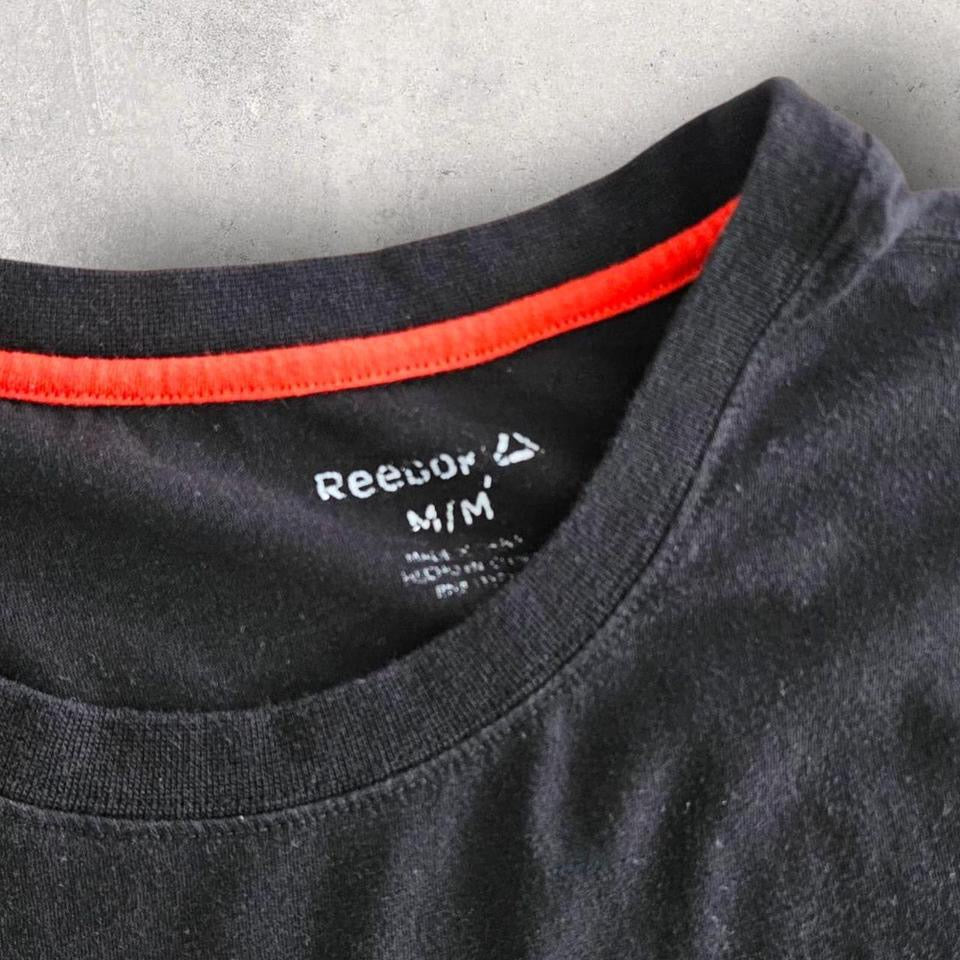 Reebok Black T-shirt L חולצת ריבוק שחורה וינטאג במידה לארג׳