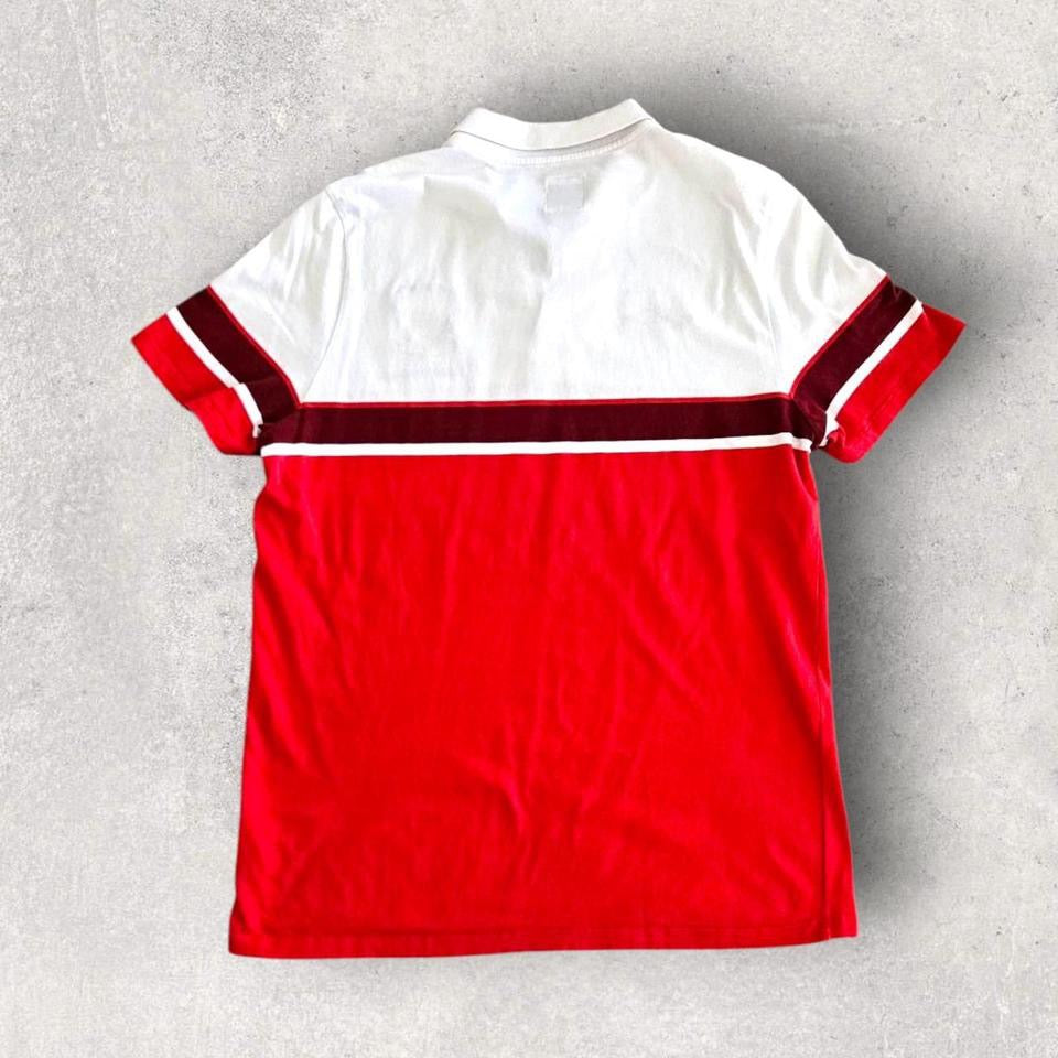 Vintage Umbro Red Polo Tee L חולצת פולו אומברו וינטאג אדומה במידה לארג׳