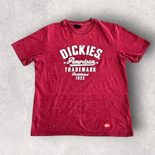 Dickies Red Logo T-shirt חולצת דיקיס אדומה עם לוגו מידה L