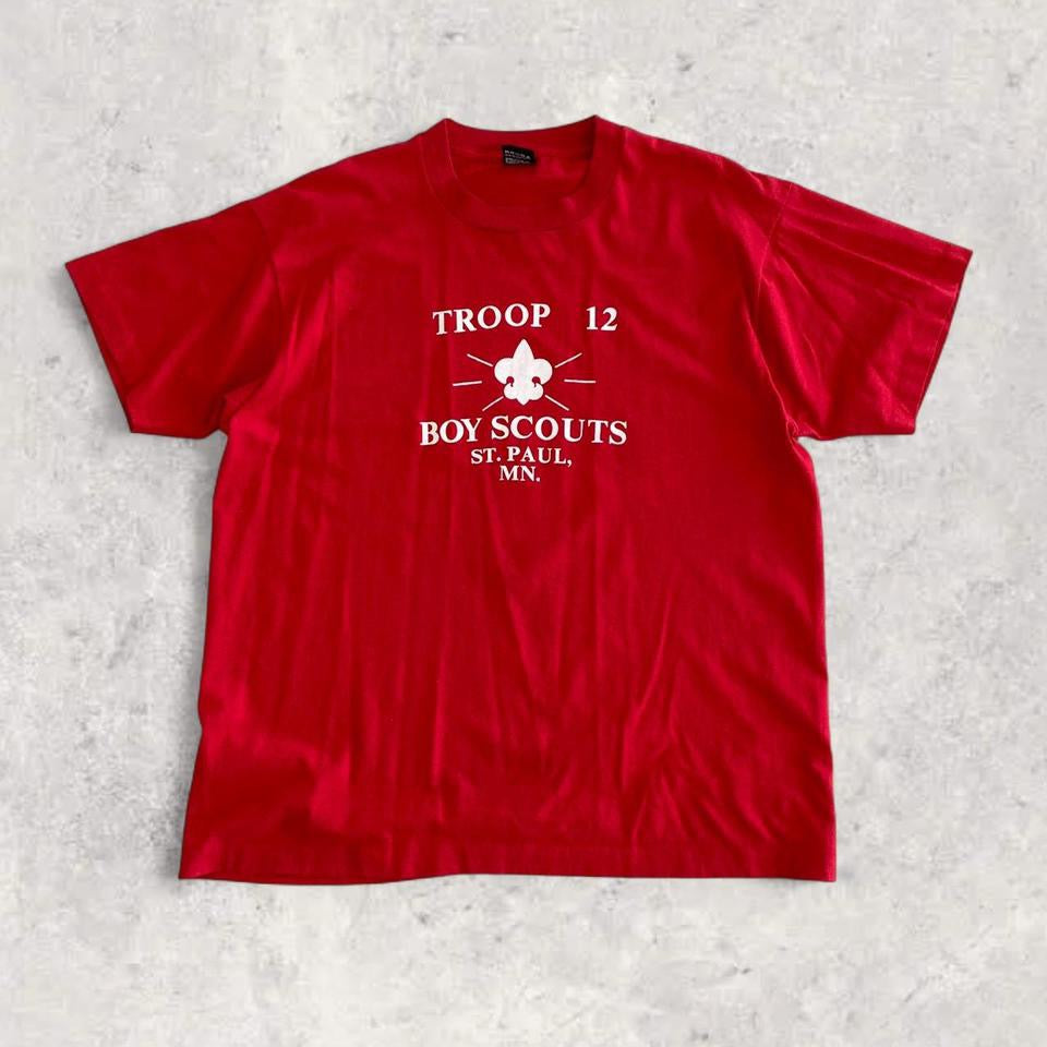 Vintage Screen Start Red T-shirt - L