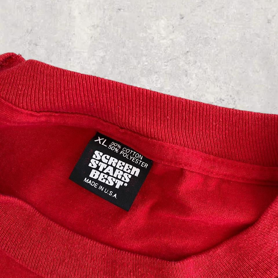 Vintage Screen Start Red T-shirt - L