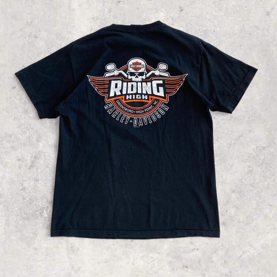 Harley Davidson Black Graphic T-shirt - L