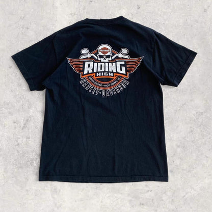 Harley Davidson Black Graphic T-shirt - L
