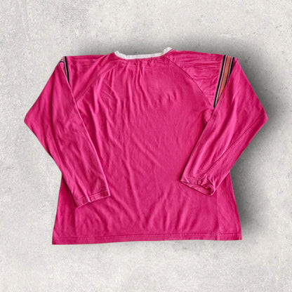 Vintage Kappa Pink Long Sleeve Tee - M, חולצת שרוול ארוך ורודה קאפה