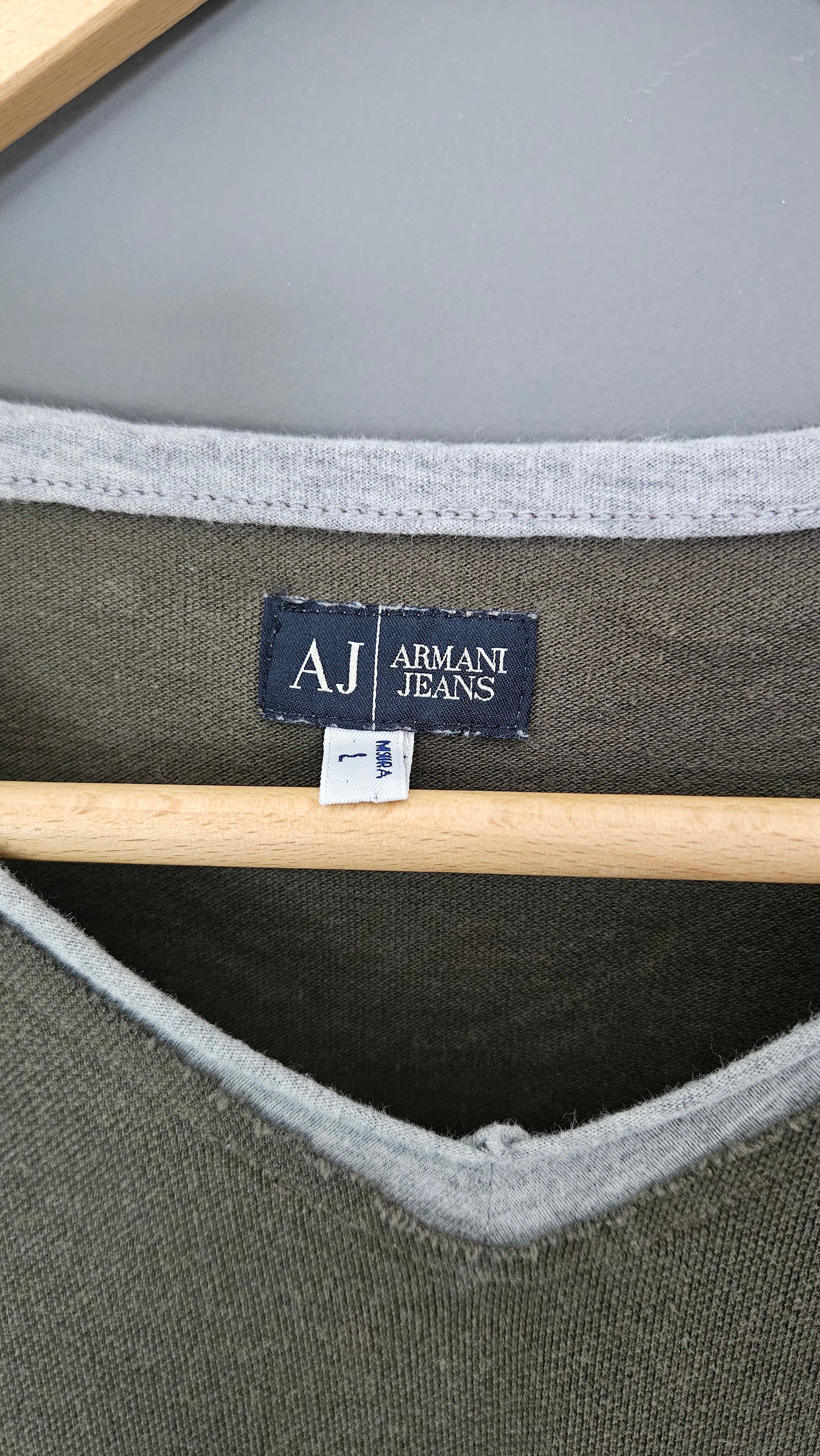 Arnani Jeans Pocket Tshirt - L חולצת טי ארמני ג'ינס עם כיס וינטג'