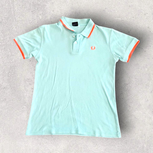 Fred Perry Green Polo Tee - S, חולצת פולו ירוקה Fred Perry