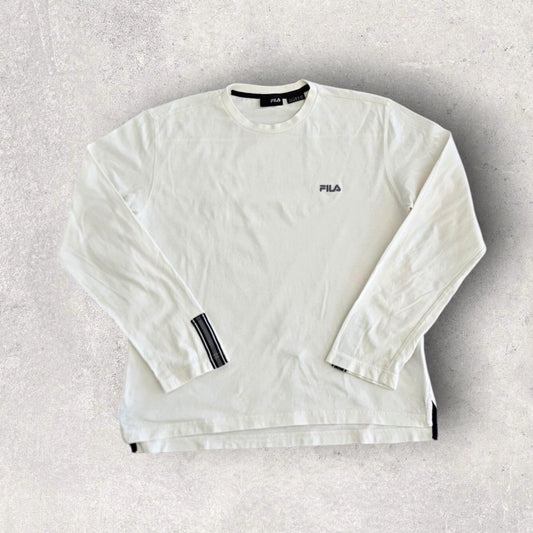 Fila Long sleeve Logo Tshirt - M חולצת לונג סליב פילה לוגו מידה M יד שנייה וינטג'