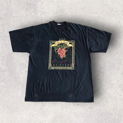 Vintage Graphic Black Tshirt - XL חולצת טי שחורה גרפית וינטג'