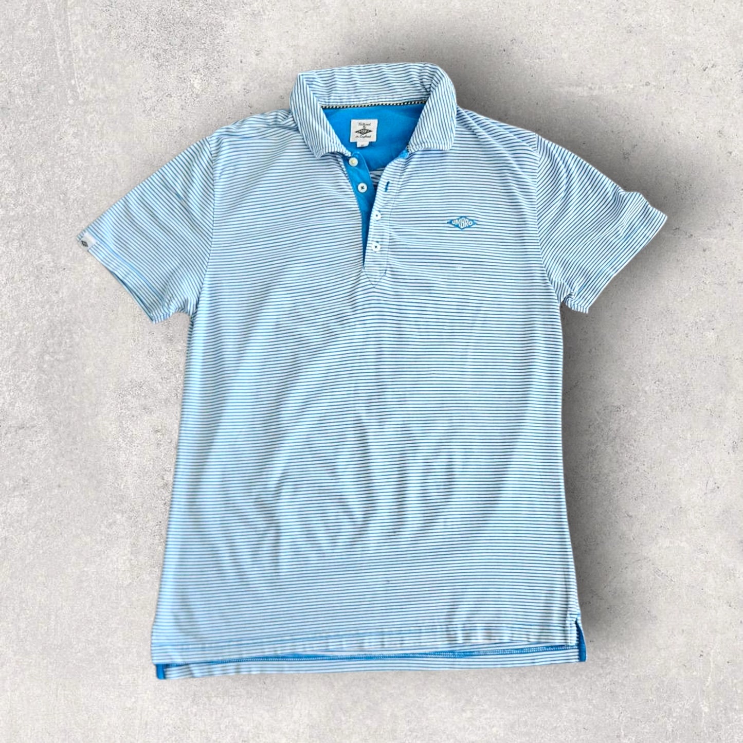 Vintage Umbro Stripes Polo - L חולצת פולו וינטג' של אמברו עם פסים, מידה L