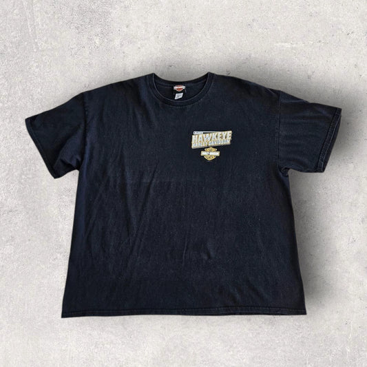 Harley Davidson Black Graphic Tee - XL, חולצת טי שחורה הארלי דיווידסון