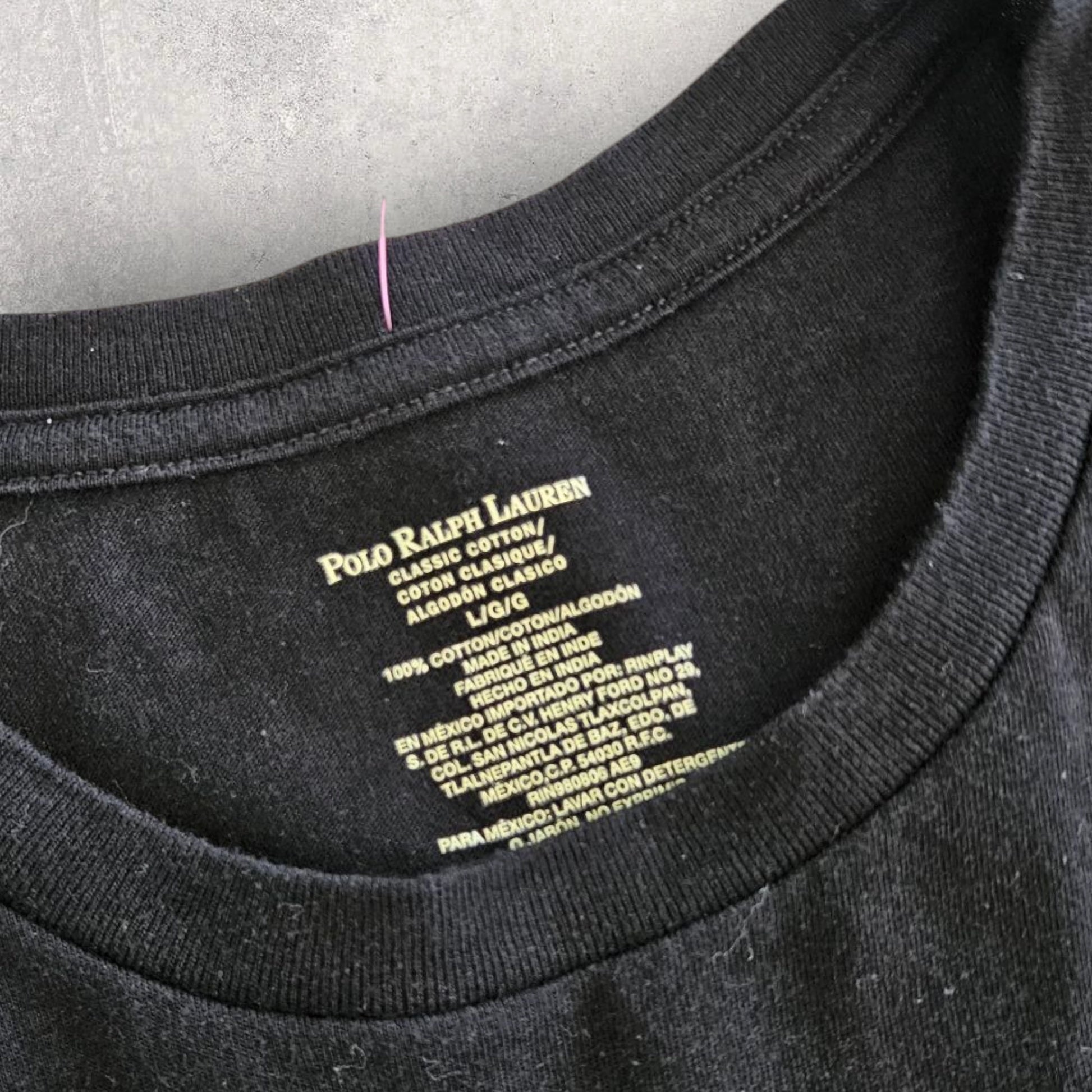 Polo Ralph Lauren Print Tshirt - L חולצת טי פולו ראלף לורן מודפסת וינטג'