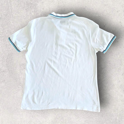 Kappa White Polo Tee - L, חולצת פולו לבנה קאפה