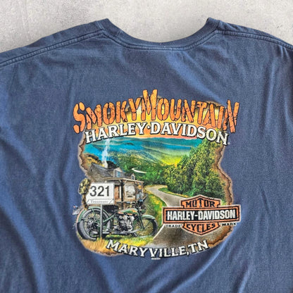 Harley Davidson Graphic Tshirt - XXL - וינטג' מקורי