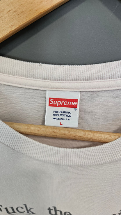 Supreme Logo Tshirt - L חולצת טי לוגו סופרים יד שנייה