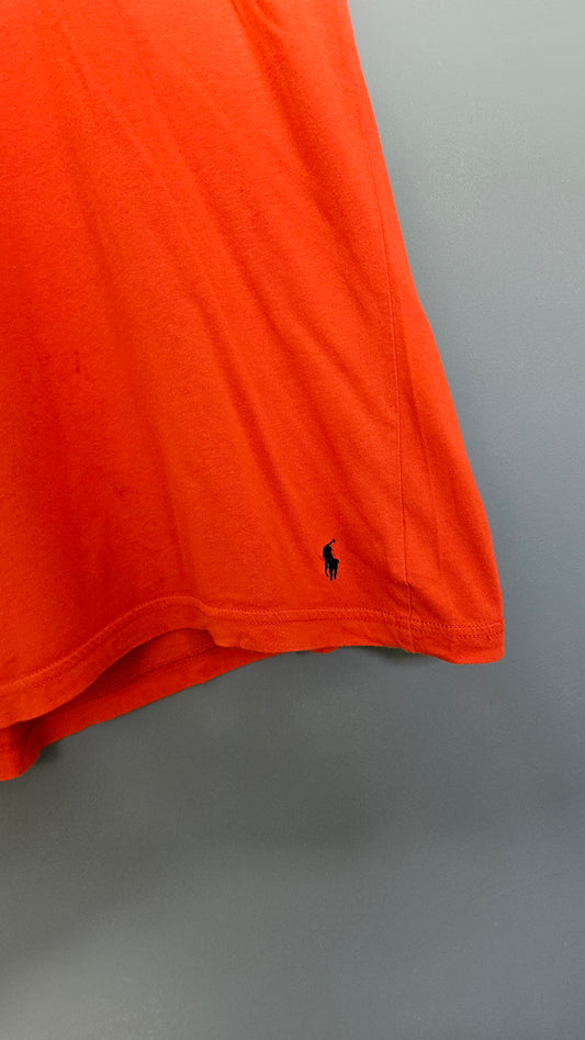 Polo Ralph Lauren Orange Tshirt - M חולצת טי ראלף לורן כתומה וינטג'