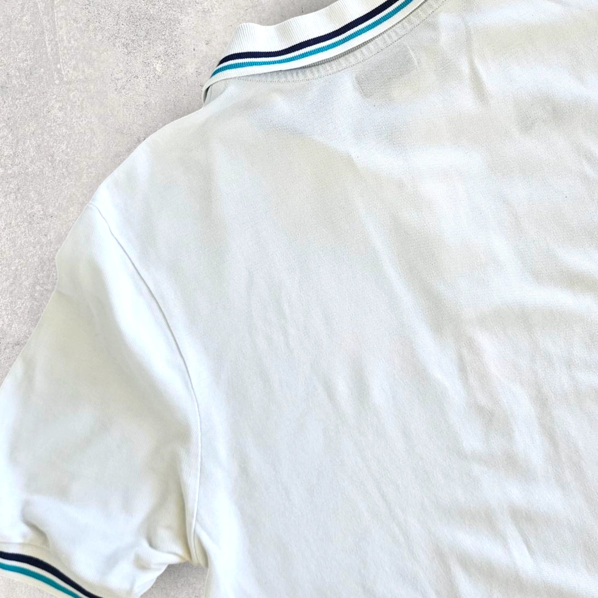 Kappa White Polo Tee - L, חולצת פולו לבנה קאפה