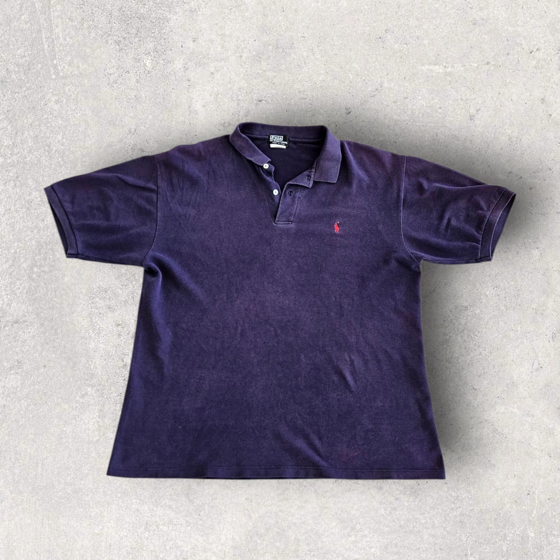 Polo Ralph Lauren Navy Polo Tee - XL, חולצת פולו כחולה ראלף לורן,