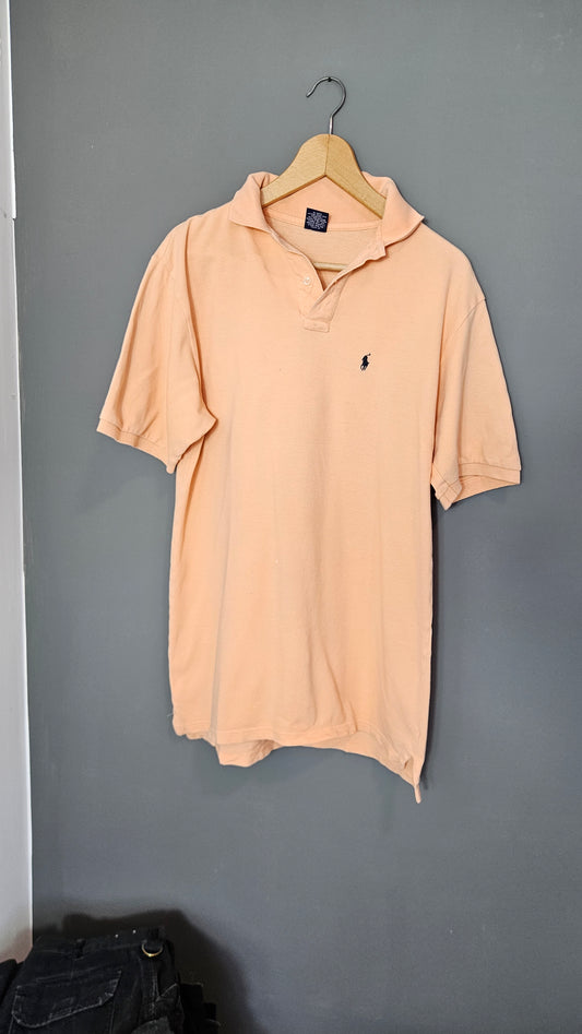 Polo Ralph Lauren Orange Polo - XL חולצת פולו כתומה של ראלף לורן, מידה XL ארוכה