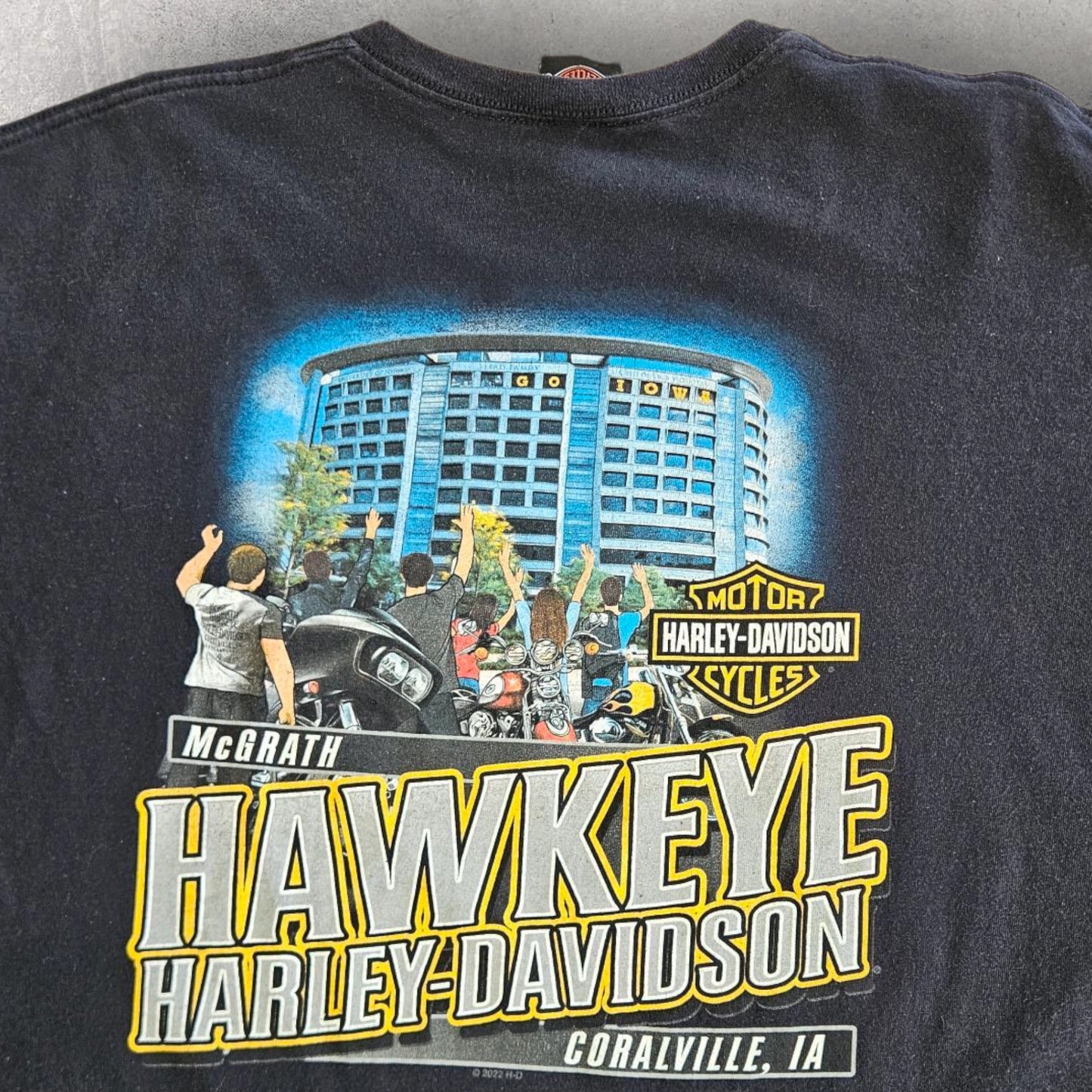 Harley Davidson Black Graphic Tee - XL, חולצת טי שחורה הארלי דיווידסון