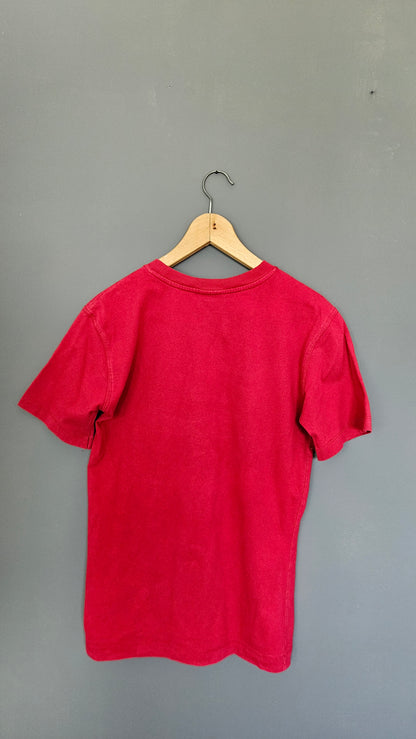 Adidas Red Logo Tshirt - S חולצת טי אדידס לוגו אדום וינטג'