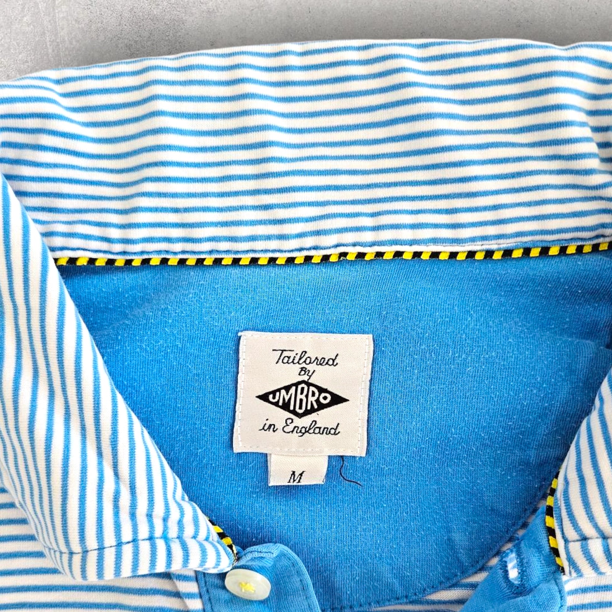 Vintage Umbro Stripes Polo - L חולצת פולו וינטג' של אמברו עם פסים, מידה L