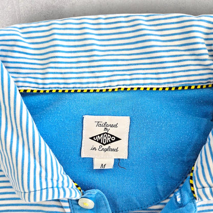 Vintage Umbro Stripes Polo - L חולצת פולו וינטג' של אמברו עם פסים, מידה L